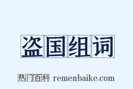 盗国组词是什么意思的图片